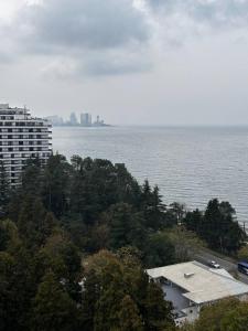 Студия с балконами на море и горы