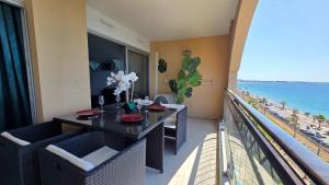 Le Cannes Beach 799 - terrasse vue mer panoramique