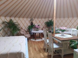 glamping v jurtě na Hranáči