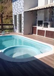 Casa Blanca - Casa na Serra com piscina , sauna e pesca