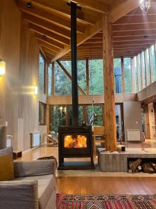 Casa moderna en el bosque