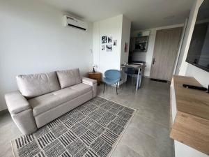 Apto Lujo Vista Mar Piscina AC WIFI Playa a 3 min en Santa Marina