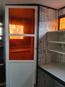 Sauna Wagon outside Backpackers Hostel