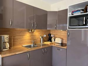 Studio au Lavandou, climatisé, avec terrasse vue mer et Wi-Fi - FR-1-251-879