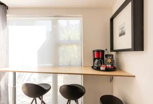 Modern studio apartment with solar