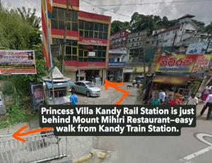 Princess Villa Kandy Rail Station