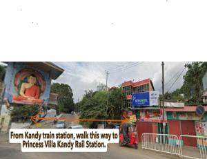 Princess Villa Kandy Rail Station