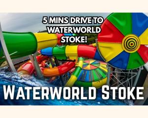 FREE parking, LARGE House for Contractors & Families, Sleeps 7, 25 mins to ALTON TOWERS