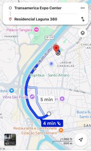 Apto próximo ao Vibra SP e Expo Transamerica Tokio Marine