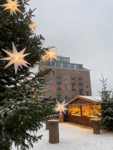 Meerblick, Balkon und private Sauna im historischen Getreidespeicher