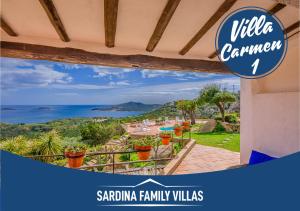 Sardinia Family Villas - Villa Carmen with sea view and pool
