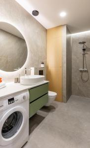 Nordic Apartment in Kaunas Old Town Area and Balcony