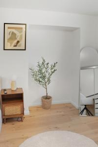 City apartment by the waterfall