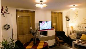 Panoramique floral au cœur des illuminations Noël