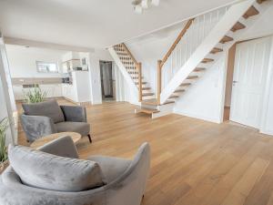 Großzügige Ferienwohnung auf zwei Ebenen mit Infrarotsauna