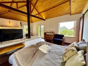 Chalé com área gourmet privativa