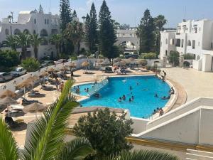 Vue mer Marina Kantaoui - pieds dans leau, calme
