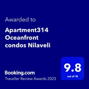 Apartment314 Oceanfront condos Nilaveli