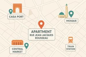 Modern Central Apartment in Casablanca