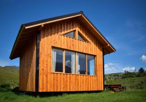 Chalet con vistas a las montañas