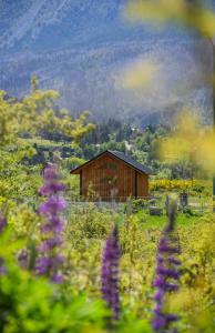 Chalet con vistas a las montañas