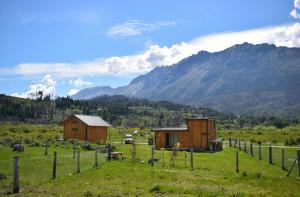 Chalet con vistas a las montañas