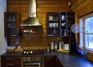 Seaside log-house Merehõbeda with sauna and hot tub