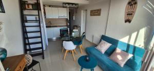 Mykonos III, T2 mezzanine, vue mer, parking et wifi