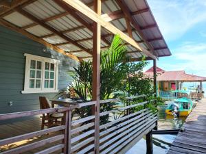 Chalet over the Caribbean sea