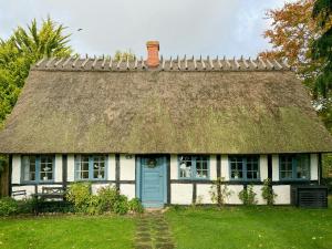 Thatched Half-Timbered House On Idyllic Fejø