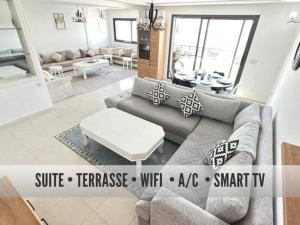 Spacious Sea View Apartment, Near Tangier Corniche