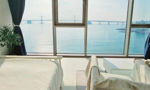 Gwangan view of the sea from the beach