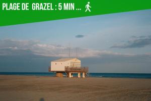 Gruissan vue Port - Piscine - Plage à pied - Climatisation - Confort