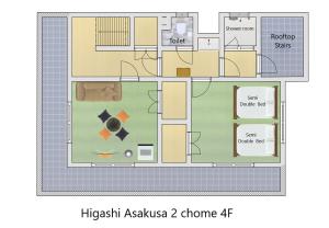 -Higashi-Asakusa4F- WA NO YADO-Asakusa Retreat 10 min walk from Asakusa Designer curated stylish room 4