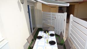 Meublé de Tourisme 2*, T2 cabine, rdc, 4 couchages, à Narbonne Plage.