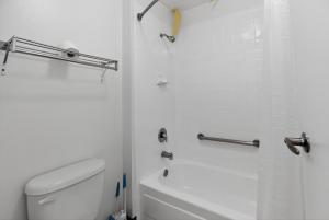 Bright modern studio featuring full kitchenette