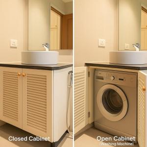 Modern Coastal Stay Airy 1BHK with Balcony