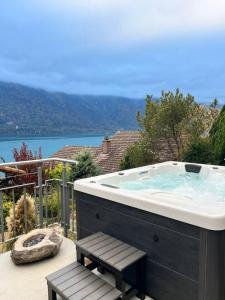 Luxury Lakeview Chalet with AC & SPA near Interlaken