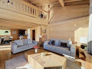 Duplex neuf avec terrasse face au Mont Blanc, 3 chambres et mezzanine, à 3 km du centre de Combloux - FR-1-560-65