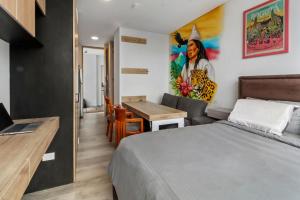 Apartaestudio Moderno en Edificio 33DC, Centro Internacional Bogotá, WiFi y Ubicación Premium