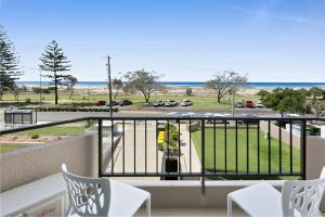 Beachfront Studio with Balcony & Stunning Views