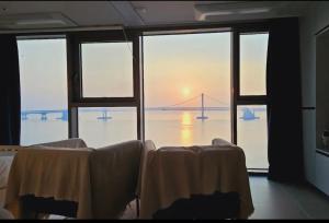 Gwangan view of the sea from the beach