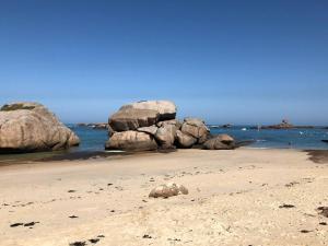 Appartement 2 chambres vue mer à Trégastel avec parking - FR-1-368-186