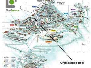 Studio Confort 37m² - Huez, 4 Pers, Balcon Sud, Proche Pistes et Centre - FR-1-405-35