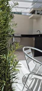 Frente ao Mar Guarapari Enseada Azul - Área Garden Churrasqueira Privativa, Ar condicionado e 02 vagas de garagem