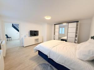 Modernes Haus direkt am Rhein