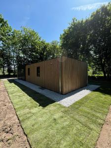 Chalet Aazicht Drenthe met Hottub