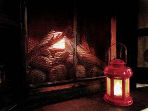 Red wooden house in Rovaniemi