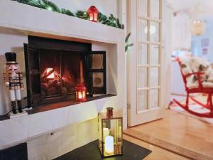 Red wooden house in Rovaniemi