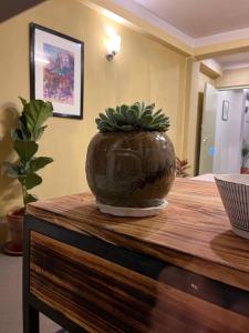 Bedroom with Balcony and Boudha Stupa View